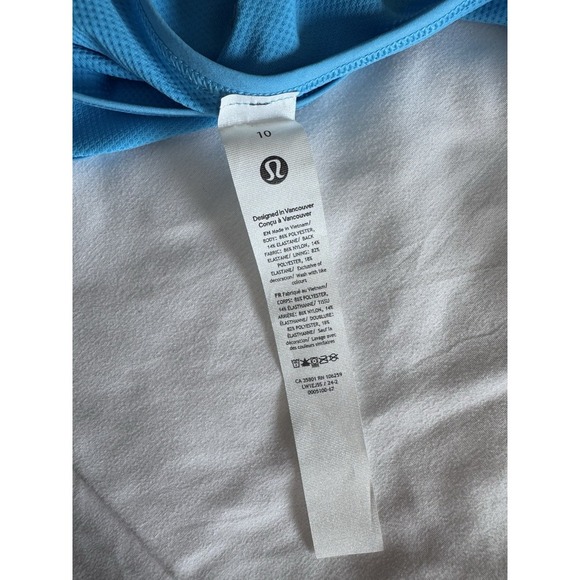 New Size 10 Lululemon Open-Back Running Romper 3" KYBL Kayak Blue Light NWT - Picture 7 of 9